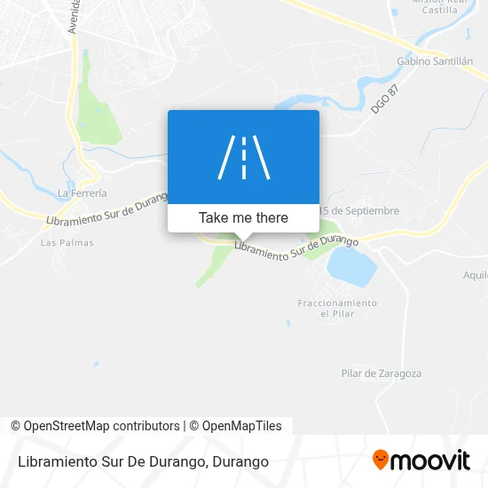 Libramiento Sur De Durango map