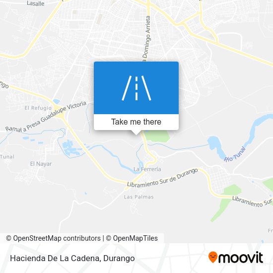 Mapa de Hacienda De La Cadena