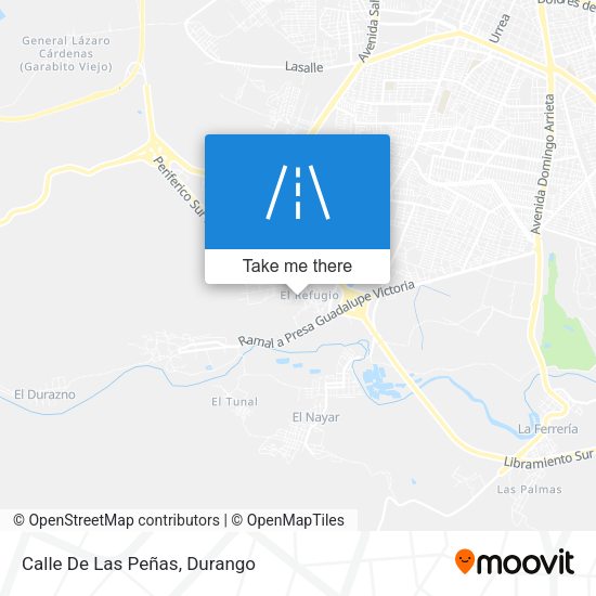 Mapa de Calle De Las Peñas