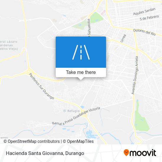 Hacienda Santa Giovanna map