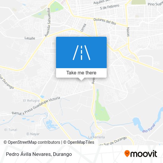 Pedro Ávila Nevares map