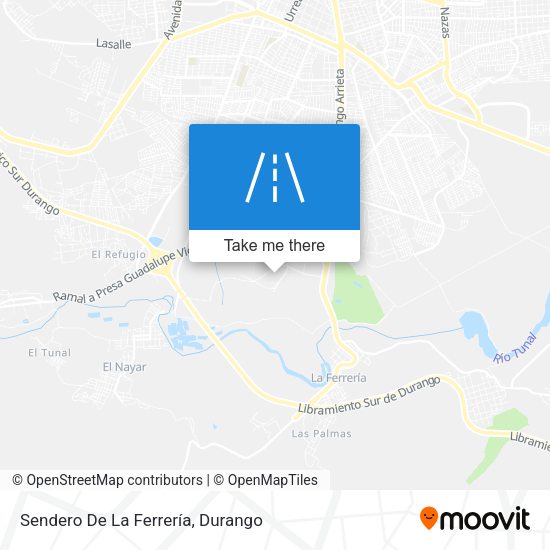 Sendero De La Ferrería map