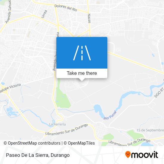 Mapa de Paseo De La Sierra