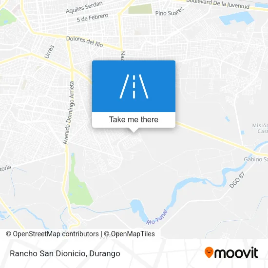 Rancho San Dionicio map