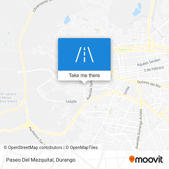 Mapa de Paseo Del Mezquital