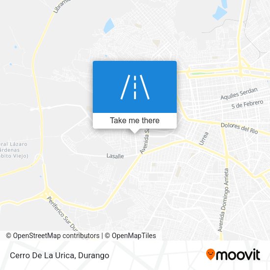 Mapa de Cerro De La Urica