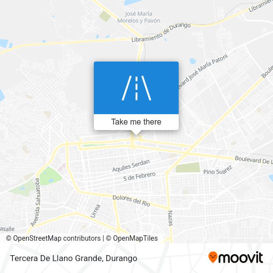 Mapa de Tercera De Llano Grande