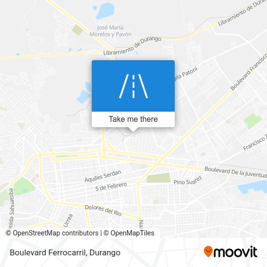 Boulevard Ferrocarril map