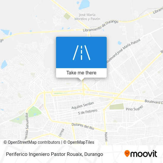 Periferico Ingeniero Pastor Rouaix map