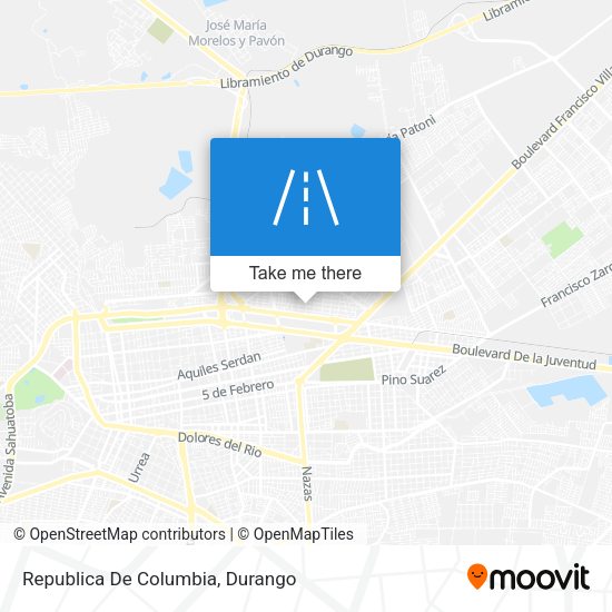 Mapa de Republica De Columbia