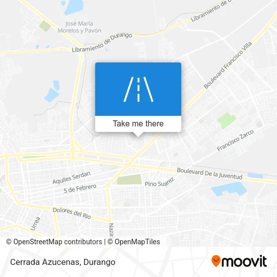Cerrada Azucenas map