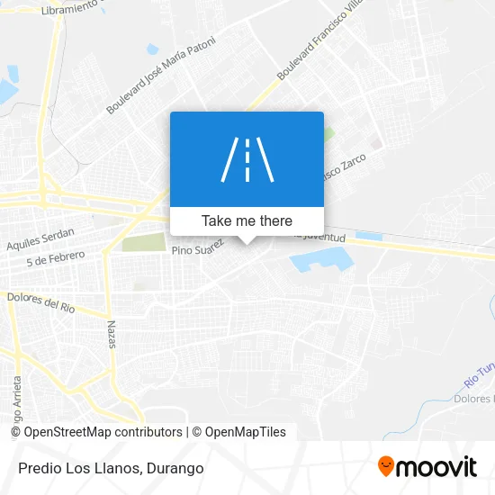 Predio Los Llanos map