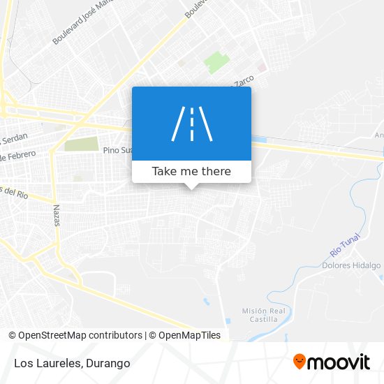 Los Laureles map