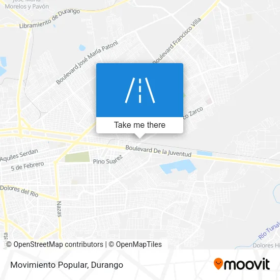 Movimiento Popular map