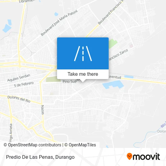 Predio De Las Penas map