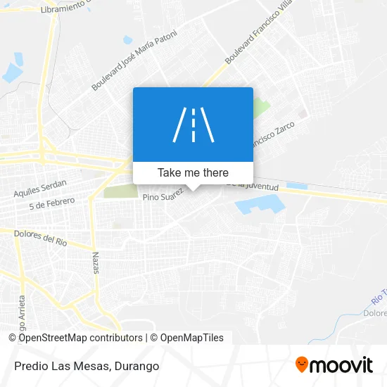 Predio Las Mesas map