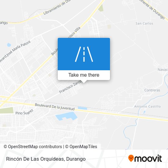 Mapa de Rincón De Las Orquídeas