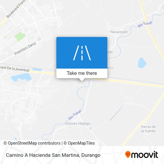 Mapa de Camino A Hacienda San Martina