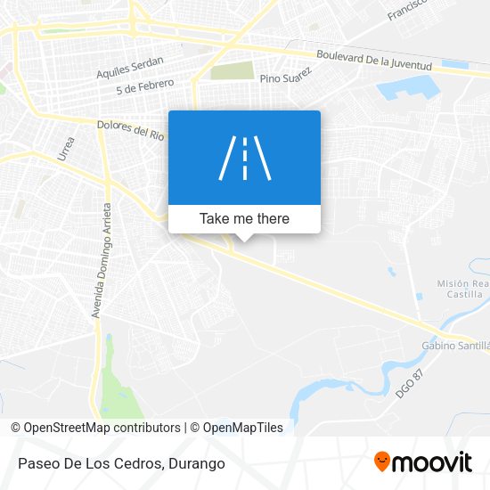 Mapa de Paseo De Los Cedros