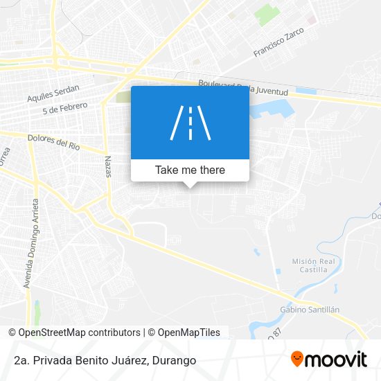 Mapa de 2a. Privada Benito Juárez