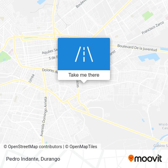 Mapa de Pedro Indante