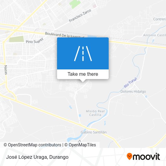 José López Uraga map