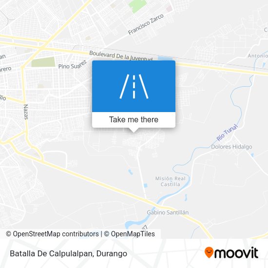 Batalla De Calpulalpan map