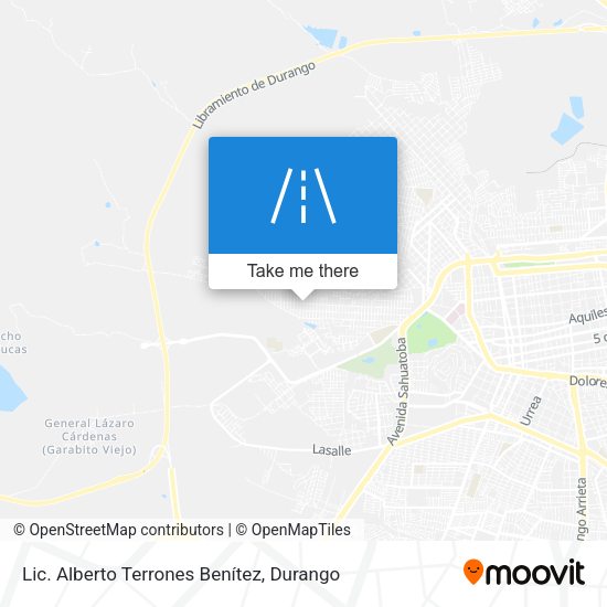 Mapa de Lic. Alberto Terrones Benítez