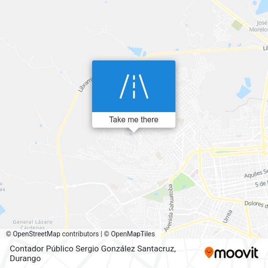 Contador Público Sergio González Santacruz map