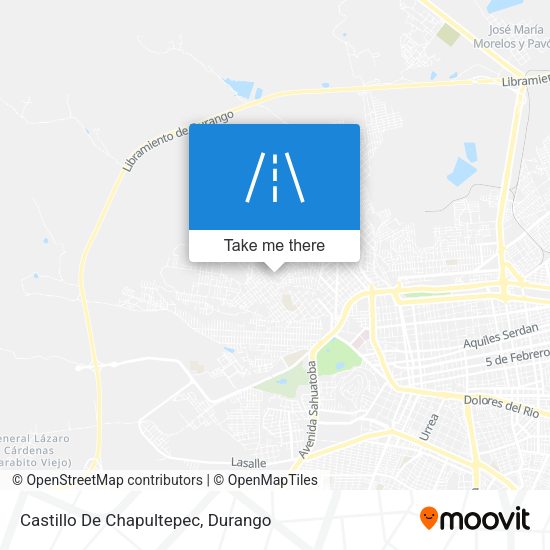 Castillo De Chapultepec map