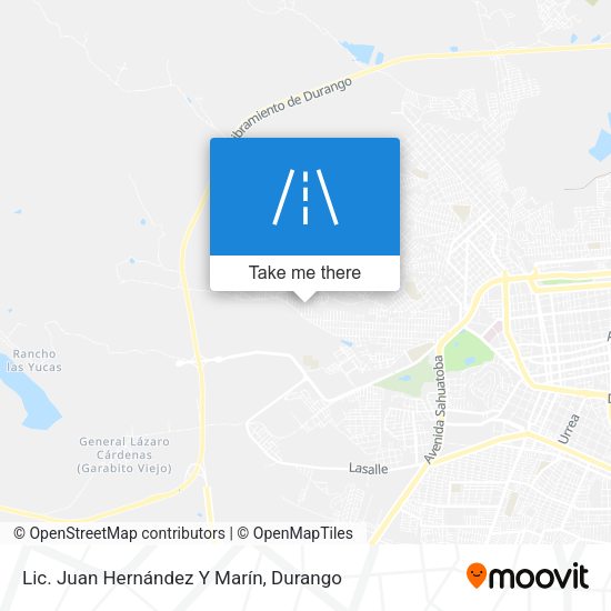 Mapa de Lic. Juan Hernández Y Marín