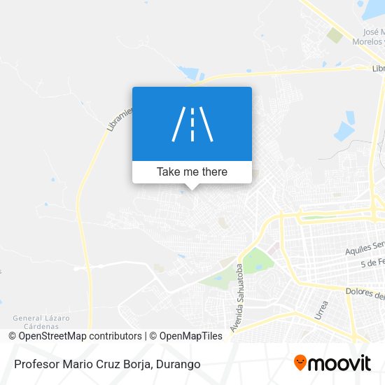 Profesor Mario Cruz Borja map