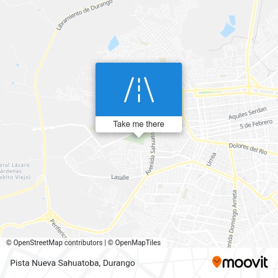 Pista Nueva Sahuatoba map