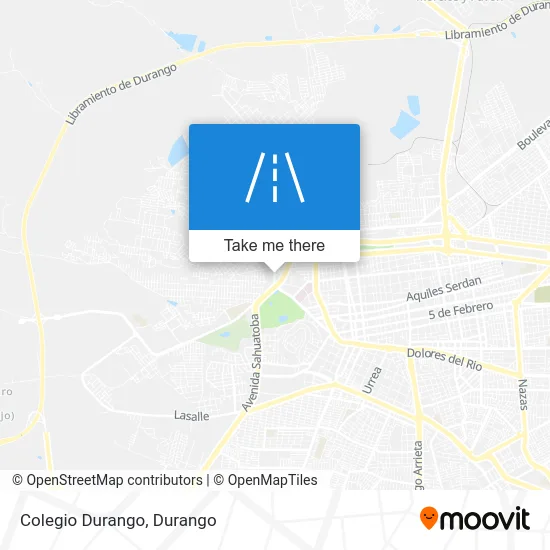 Colegio Durango map