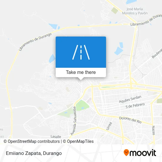 Mapa de Emiiano Zapata