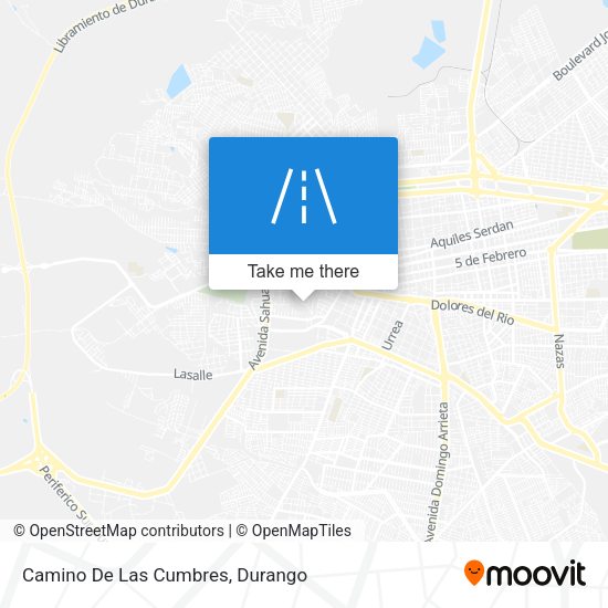 Mapa de Camino De Las Cumbres