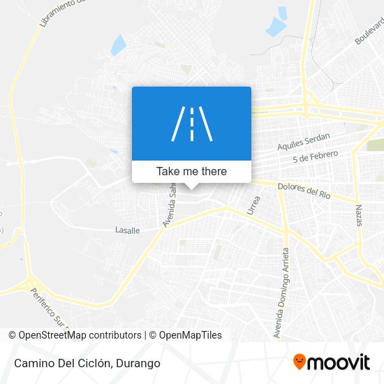 Mapa de Camino Del Ciclón