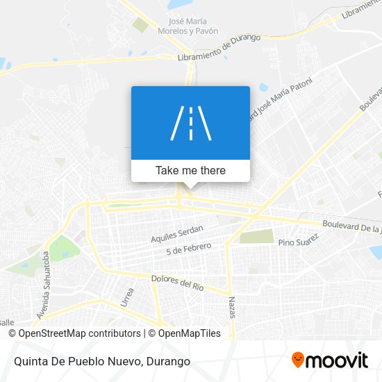 Quinta De Pueblo Nuevo map