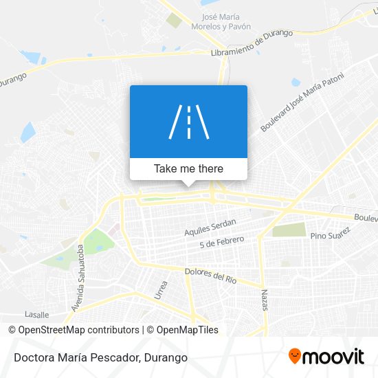 Doctora María Pescador map