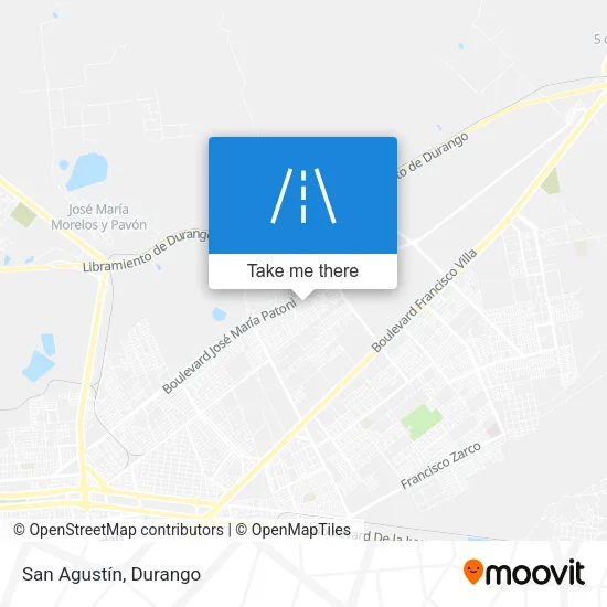 San Agustín map