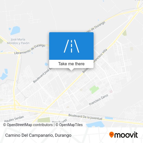 Camino Del Campanario map