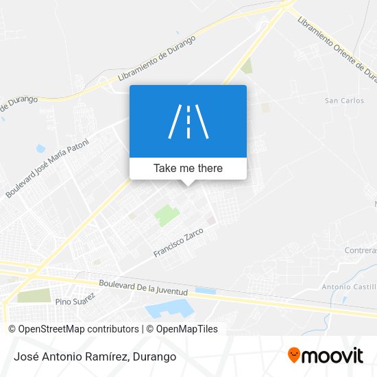 José Antonio Ramírez map