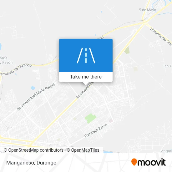 Manganeso map