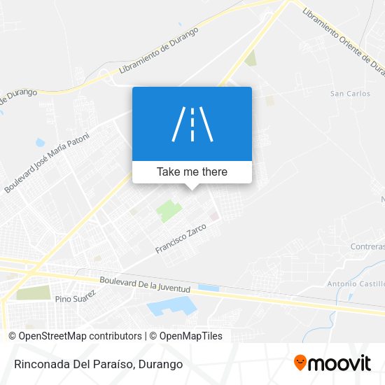 Mapa de Rinconada Del Paraíso