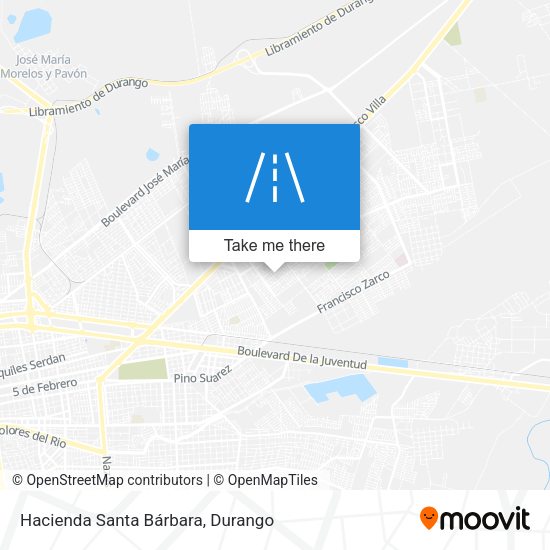 Mapa de Hacienda Santa Bárbara