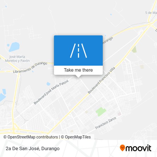 Mapa de 2a De San José