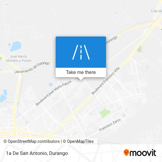 1a De San Antonio map