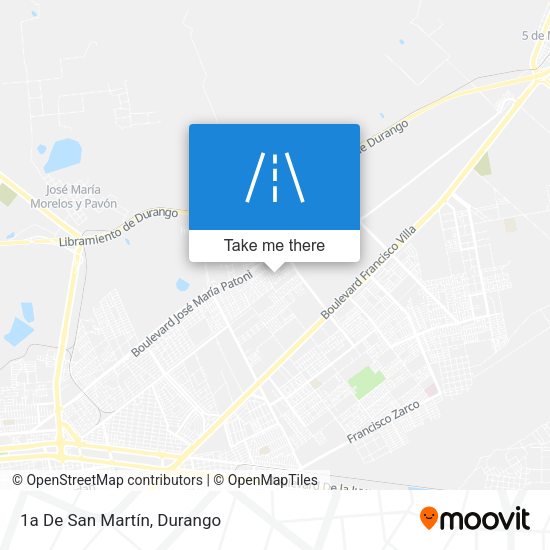 Mapa de 1a De San Martín