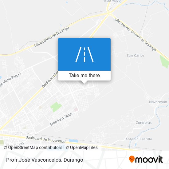 Profr.José Vasconcelos map