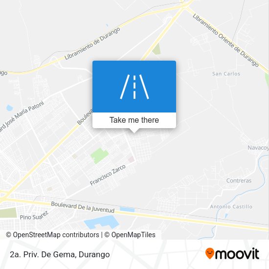 Mapa de 2a. Priv. De Gema